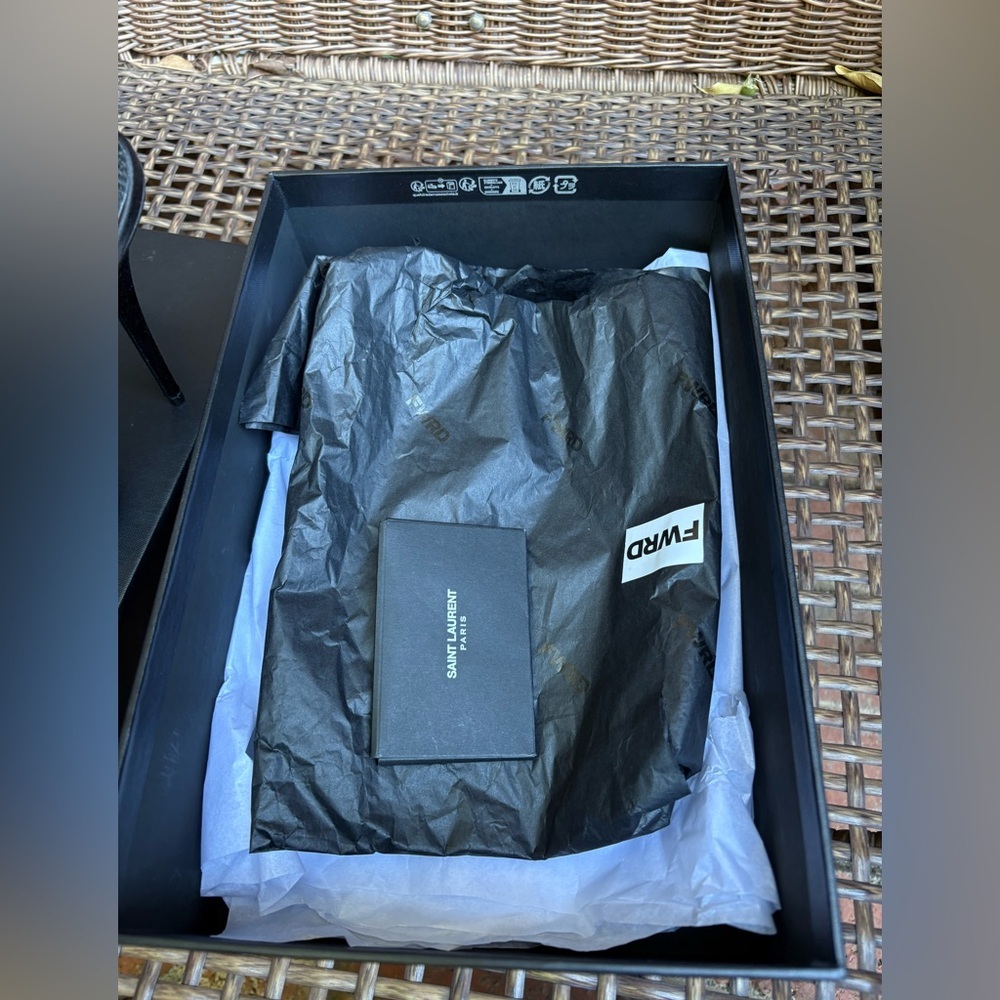 SAINT LAURENT Chacha Pump in Nero & Crystal Velvet New in Box! - Picture 6 of 16